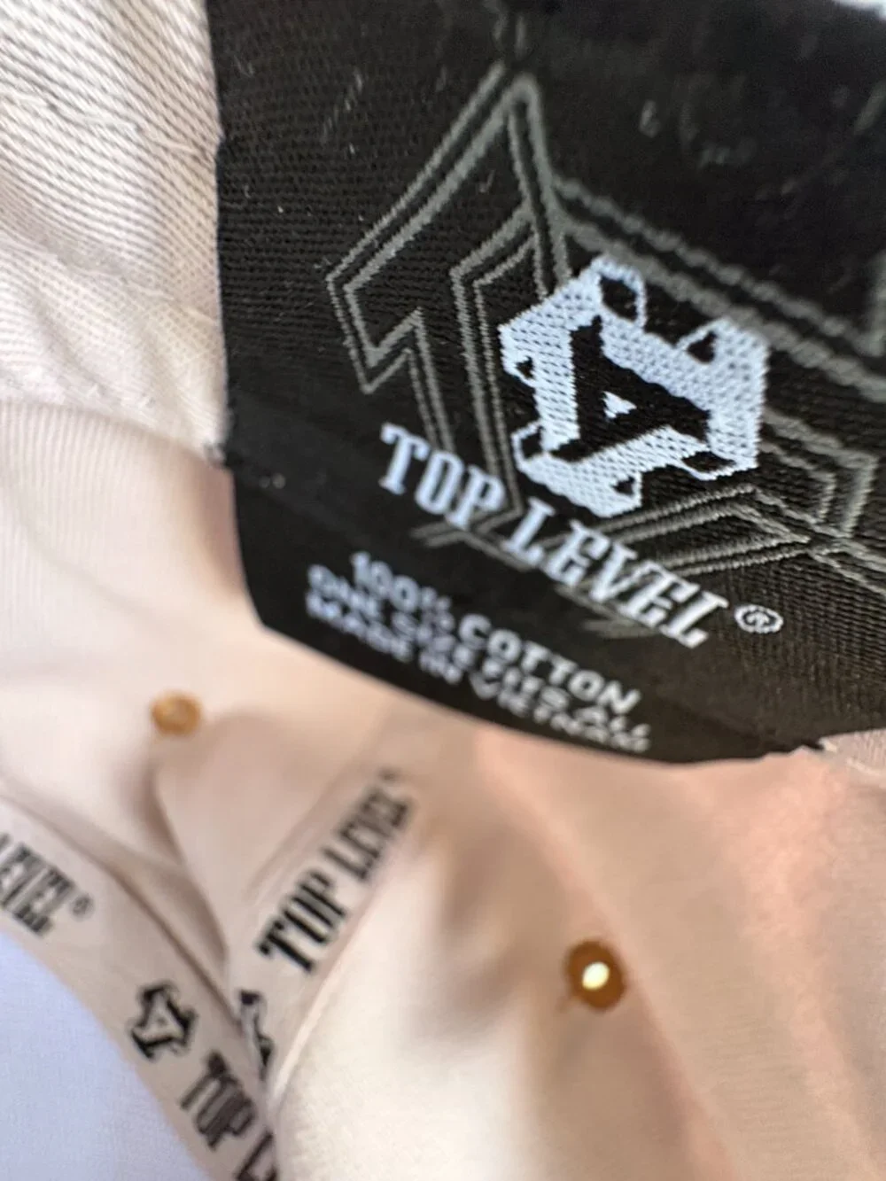 NWT Top Level Beige Brown Skeleton Jester Studded Snapback Hat Streetwear OS